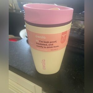 owala Insulated Travel Mug - Pink & Cream